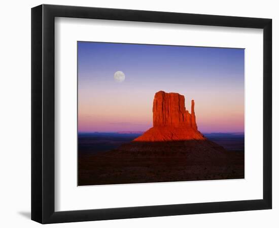 Moon Over Monument Valley, Arizona-Peter Walton-Framed Photographic Print