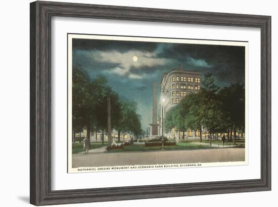 Moon over Savannah, Georgia-null-Framed Art Print