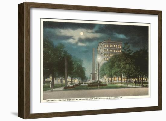 Moon over Savannah, Georgia-null-Framed Art Print