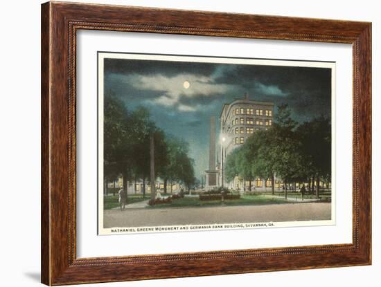 Moon over Savannah, Georgia-null-Framed Art Print