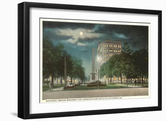 Moon over Savannah, Georgia-null-Framed Art Print