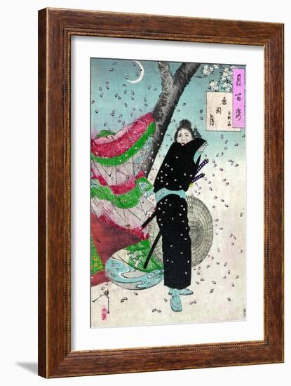 Moon over Shinobugaoka-Tsukioka Kinzaburo Yoshitoshi-Framed Giclee Print