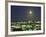 Moon over South Beach, Miami, Florida, USA-Robin Hill-Framed Photographic Print