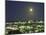 Moon over South Beach, Miami, Florida, USA-Robin Hill-Mounted Photographic Print