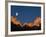 Moon over Streaked Wall Formation-Bob Krist-Framed Photographic Print