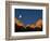 Moon over Streaked Wall Formation-Bob Krist-Framed Photographic Print