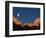 Moon over Streaked Wall Formation-Bob Krist-Framed Photographic Print