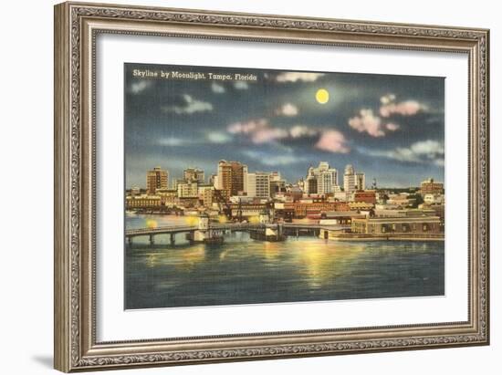 Moon over Tampa, Florida-null-Framed Art Print