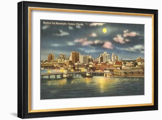 Moon over Tampa, Florida-null-Framed Art Print