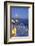 Moon over the Town of Oia, Santorini, Kyclades, South Aegean, Greece, Europe-Christian Heeb-Framed Photographic Print