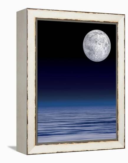 Moon Over Water-Laguna Design-Framed Premier Image Canvas