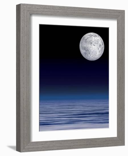 Moon Over Water-Laguna Design-Framed Photographic Print