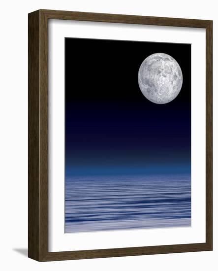 Moon Over Water-Laguna Design-Framed Photographic Print