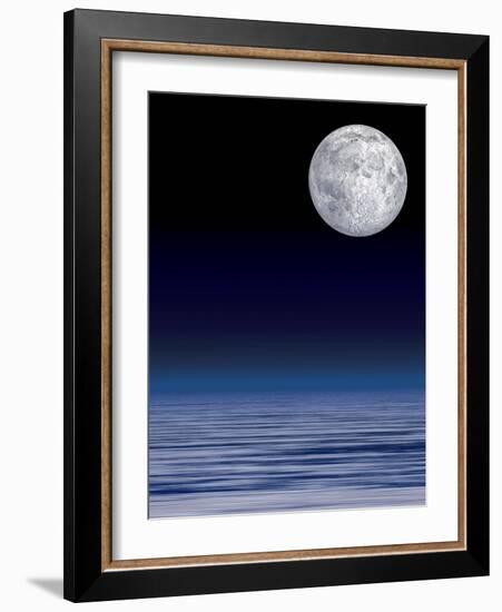 Moon Over Water-Laguna Design-Framed Photographic Print