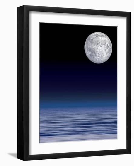 Moon Over Water-Laguna Design-Framed Photographic Print