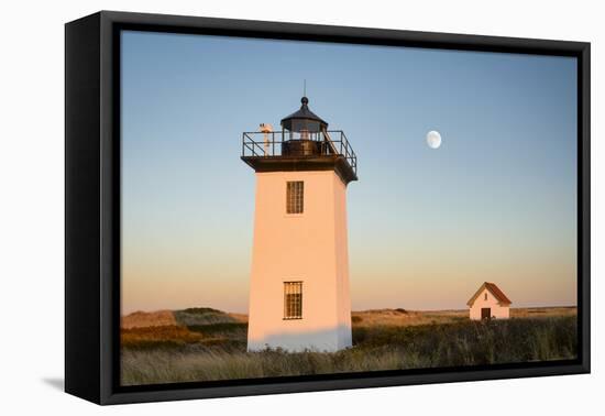 Moon over Wood End-Michael Blanchette-Framed Premier Image Canvas