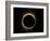 Moon Passes Between the Sun and the Earth During a Total Solar Eclipse in Varanasi, India-null-Framed Photographic Print