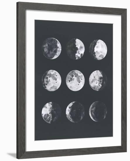 Moon Phases Watercolor Ii-Samantha Ranlet-Framed Art Print