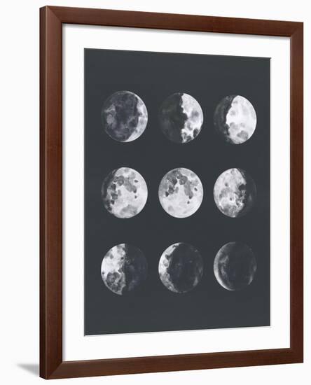 Moon Phases Watercolor Ii-Samantha Ranlet-Framed Art Print