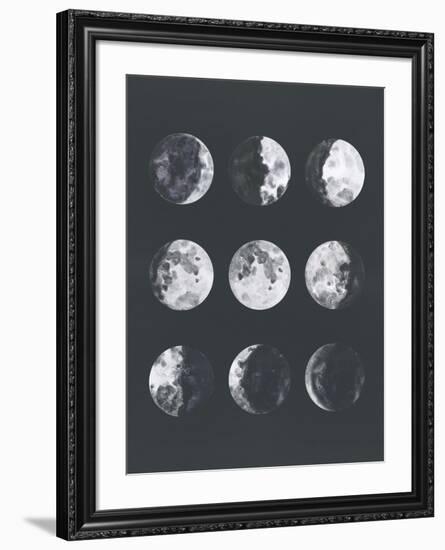 Moon Phases Watercolor Ii-Samantha Ranlet-Framed Art Print