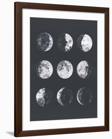 Moon Phases Watercolor Ii-Samantha Ranlet-Framed Art Print