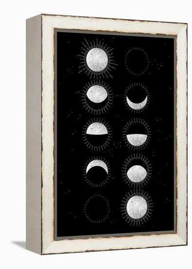 Moon Phases-null-Framed Stretched Canvas