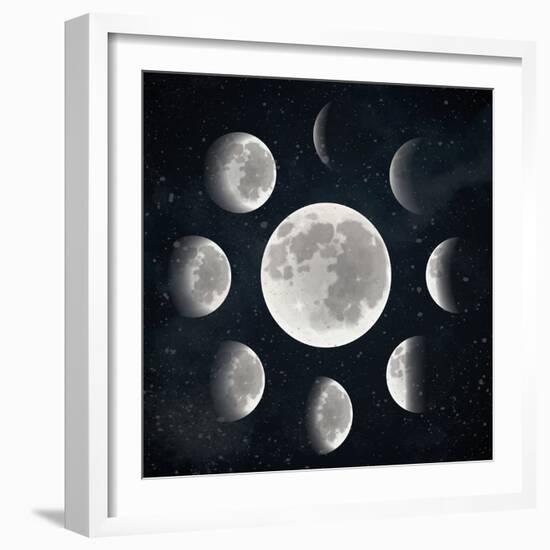 Moon Phases-Kimberly Allen-Framed Art Print