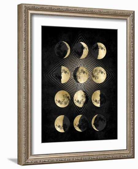 Moon Phases-Oliver Jeffries-Framed Art Print