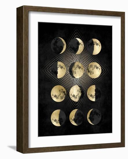 Moon Phases-Oliver Jeffries-Framed Art Print