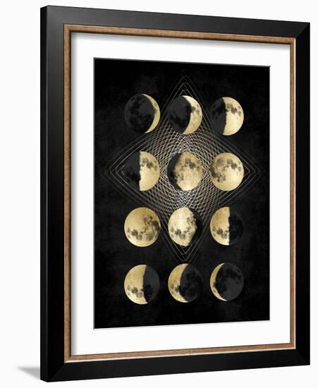 Moon Phases-Oliver Jeffries-Framed Art Print