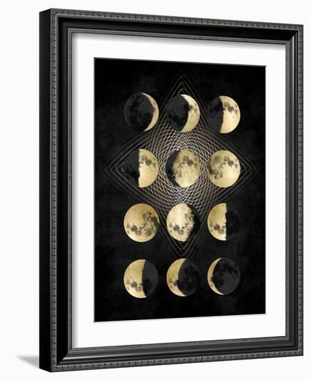 Moon Phases-Oliver Jeffries-Framed Art Print