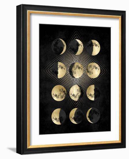 Moon Phases-Oliver Jeffries-Framed Art Print