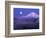 Moon Rises Over Mt. Hood, Oregon Cascades, USA-Janis Miglavs-Framed Photographic Print