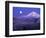 Moon Rises Over Mt. Hood, Oregon Cascades, USA-Janis Miglavs-Framed Photographic Print