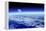 Moon Rising Over Earth's Horizon-Detlev Van Ravenswaay-Framed Premier Image Canvas