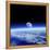 Moon Rising Over Earth's Horizon-Detlev Van Ravenswaay-Framed Premier Image Canvas