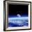 Moon Rising Over Earth's Horizon-Detlev Van Ravenswaay-Framed Premium Photographic Print