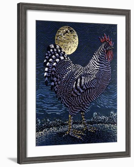 Moon Rooster-Barry Wilson-Framed Giclee Print