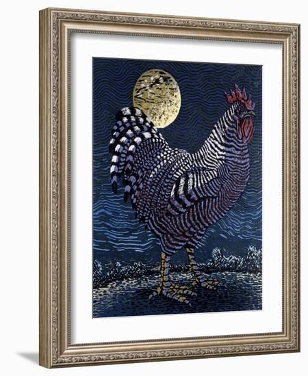 Moon Rooster-Barry Wilson-Framed Giclee Print