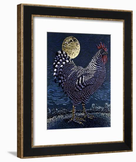 Moon Rooster-Barry Wilson-Framed Giclee Print