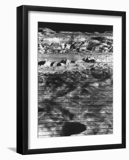 Moon's Surface Photographed from Lunar Orbiter Ii-null-Framed Photographic Print