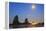Moon Set over Neadles, Canon Beach, Oregon Coast, Pacific Northwest-Craig Tuttle-Framed Premier Image Canvas