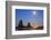 Moon Set over Neadles, Canon Beach, Oregon Coast, Pacific Northwest-Craig Tuttle-Framed Photographic Print