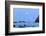 Moon Set over Rock Formations at Low Tide, Bandon Beach, Oregon, USA-Craig Tuttle-Framed Photographic Print