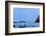 Moon Set over Rock Formations at Low Tide, Bandon Beach, Oregon, USA-Craig Tuttle-Framed Photographic Print