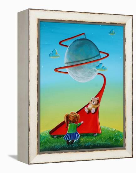 Moon Slide-Cindy Thornton-Framed Stretched Canvas