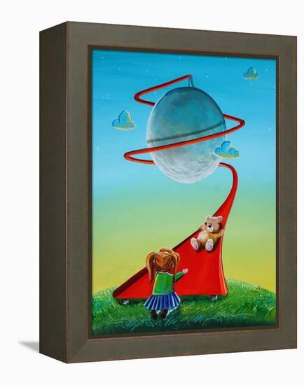 Moon Slide-Cindy Thornton-Framed Stretched Canvas