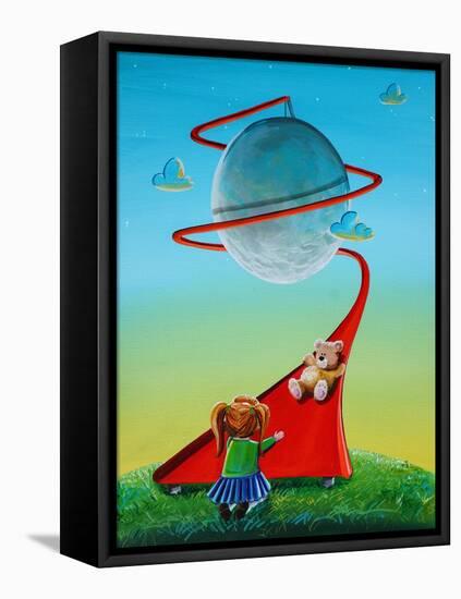 Moon Slide-Cindy Thornton-Framed Stretched Canvas