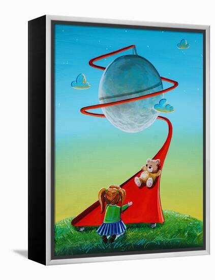 Moon Slide-Cindy Thornton-Framed Stretched Canvas