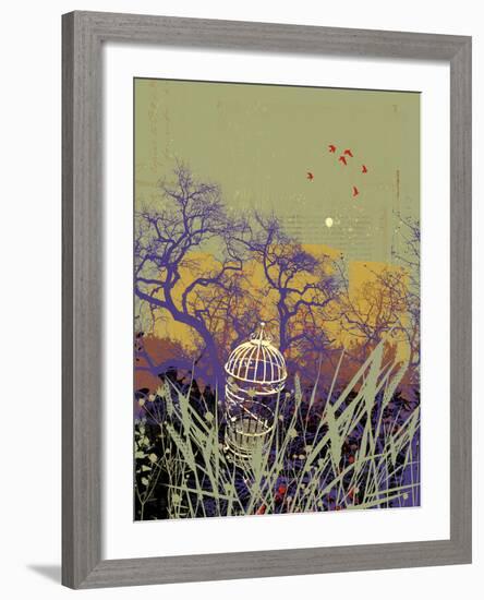 Moon Song II-Ken Hurd-Framed Giclee Print